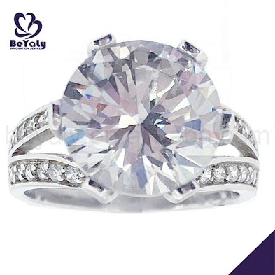 Cubic zircon 6925 silver band ring jewelry engagement ring band