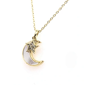 Best Price Gold Chain Star And Moon Shape Drop Wholesale Gold Necklaces For Sale