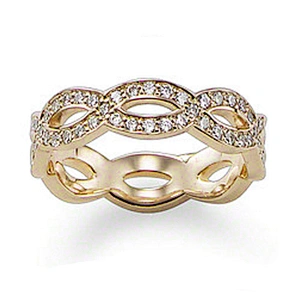 Fancy arabic 24 carat yellow gold wedding ring for women