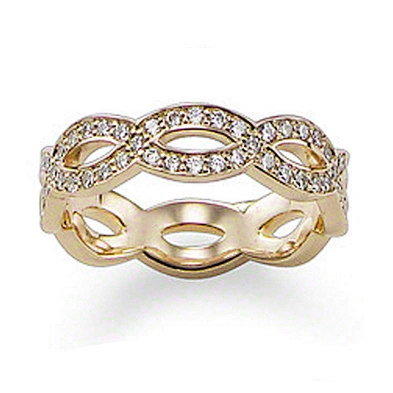 Fancy arabic 24 carat yellow gold wedding ring for women