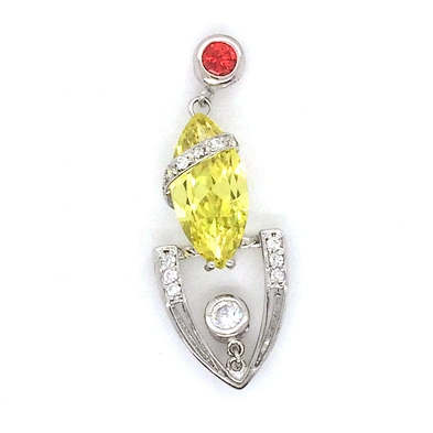 Fashion Silver Yellow Green Natural Crystal Stone Cosmic Series Pendant Jewelry Wholesale