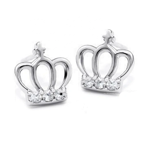 Online Wholesaler Handmade Party 5925 Italy Silver Jewelry Crown Earring