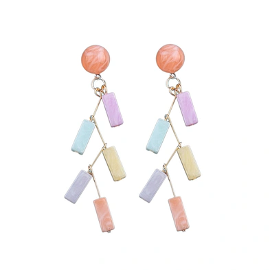 Chinese 2018 fashion guangzhou big earring part cellulose acetate jewelry