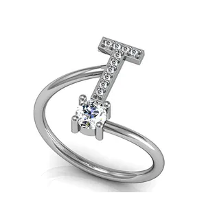 Stylish index full knuckle letter r finger ring set