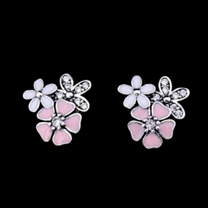 Latest Fashion Peach Blossom Flower Accessories Jewelry Custom Earring Women