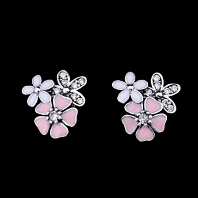 Latest Fashion Peach Blossom Flower Accessories Jewelry Custom Earring Women