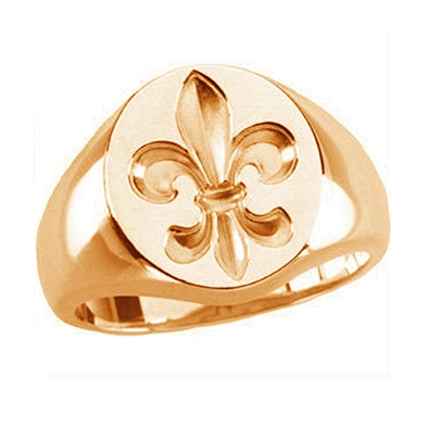 Fancy gold plated stainless steel cheap custom signet ring