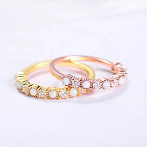Shiny cz beautiful latest gold ring design for women with price