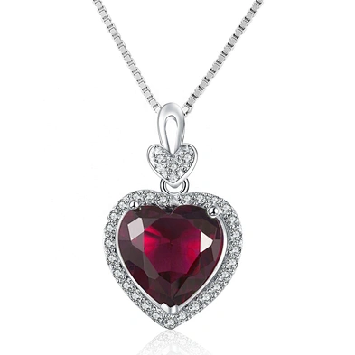 Cheap cz silver simple heart green zircon mom necklace