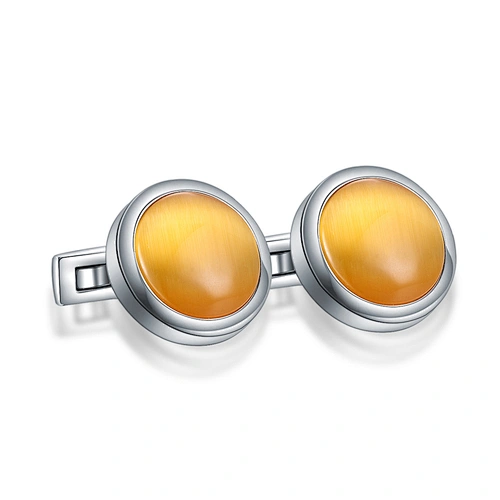 Guangzhou Wholesale Custom Designer Bulk Round Shell Men's Cufflink Blank