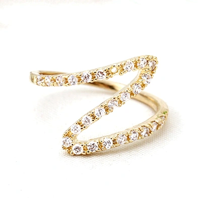 Gold plated wholesale custom 925 silver ring for female