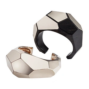 Couple design shiny chic men stainless steel leather bracelet