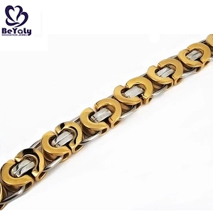 Hot sale fashion heart stainless steel gold bracelet