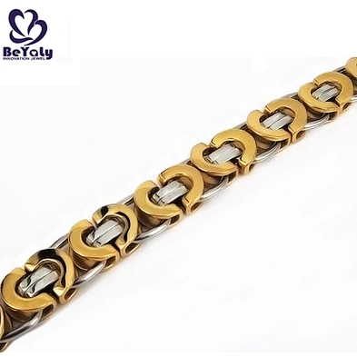 Hot sale fashion heart stainless steel gold bracelet