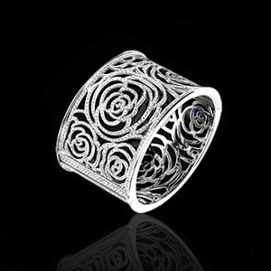 Unique style flower design buckingham jewellery bangle