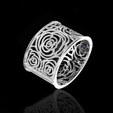 Unique style flower design buckingham jewellery bangle