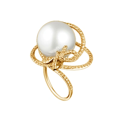Rose gold plating beauty knot pearl silver second hand rings