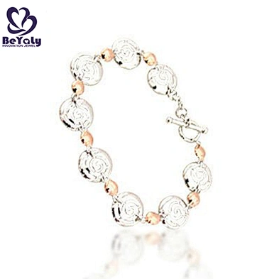 Custom design silver homemade crystal beads bracelet