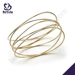 Latest fashion silver wire expandable bangle