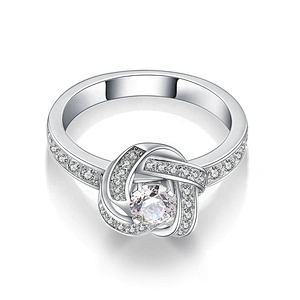 Celtic Knot Sterling Silver Ring, Promise Knot Engagement Rings From China