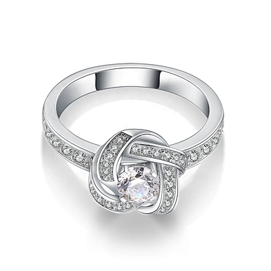 Celtic Knot Sterling Silver Ring, Promise Knot Engagement Rings From China