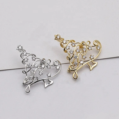 European and American Christmas tree wholesale brooch party dinner dress accessories