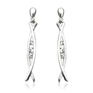 Simple gold earring design for women,  fashion inspire hanging fish design earring