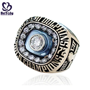 Gold plated enamel multi stone zircon ring for men
