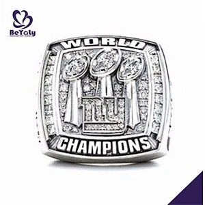 New York world champions white stone beautiful silver ring