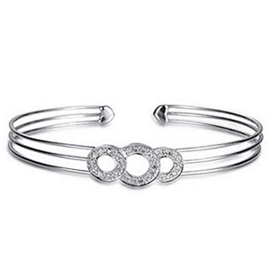 Graceful skull shape design 925 sterling silver upper arm bracelet
