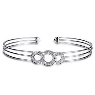 Graceful skull shape design 925 sterling silver upper arm bracelet