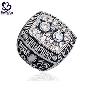 Gold plated enamel multi stone zircon ring for men