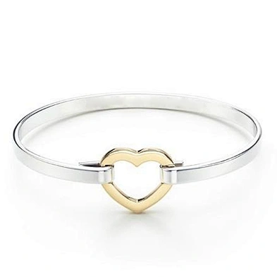 18k gold plated love heart bracelet bangle for men and women