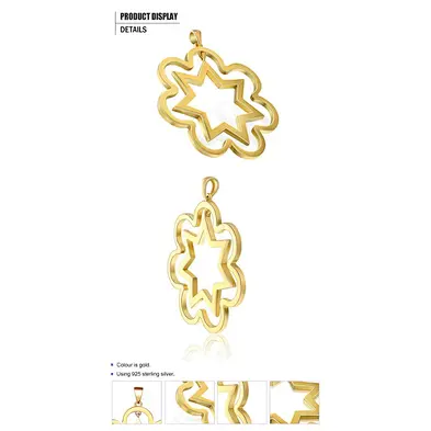 Wholesale Italian Custom Sun 14K Gold Jewelry Necklace Pendant Charm