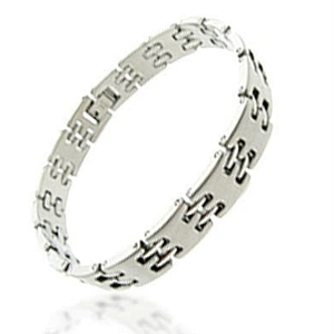 Leisure style for men stainless steel jewelry stamped bracelet
