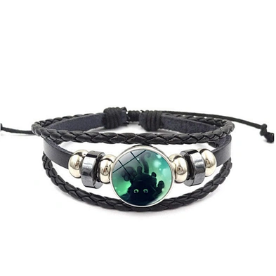 Personality Good Luck Customized Logo Stone Buddhist Cat Dubai Charm Bracelet