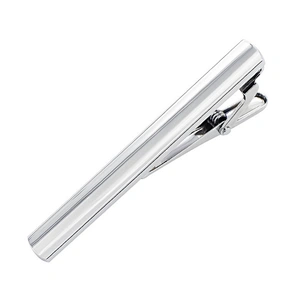 Simple mesh design blank men's bus metal tie clip