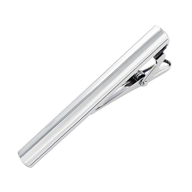 Simple mesh design blank men's bus metal tie clip