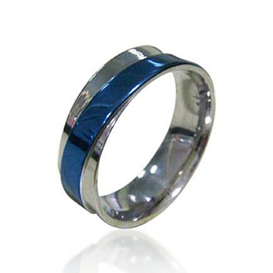 Simple design stainless steel thumb rings for men