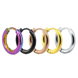Wholesale thin hoop earring surgical steel jewelry in china