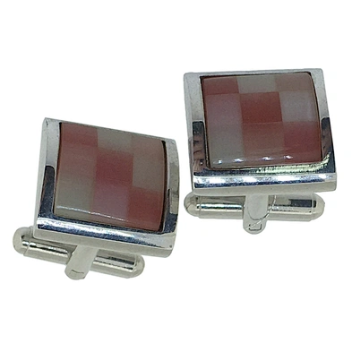 Mesh design wholesale colorful stone brass cufflinks sets