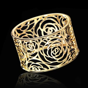 Unique style flower design buckingham jewellery bangle