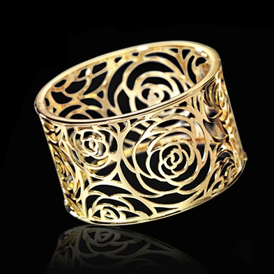 Unique style flower design buckingham jewellery bangle