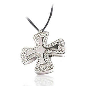 New sacred cross modern crucifix glamour stainless steel jewelry religious chandelier necklace pendant