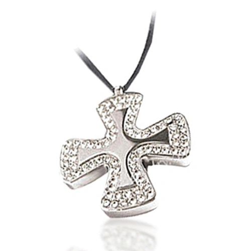 New sacred cross modern crucifix glamour stainless steel jewelry religious chandelier necklace pendant