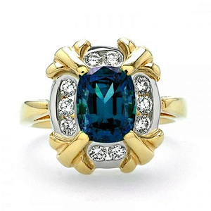 Natural cut artificial diamond stone jewelry emerald ring men
