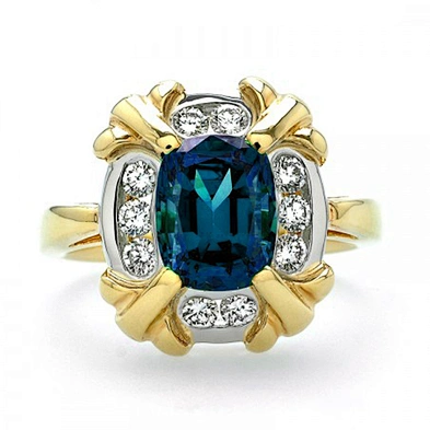 Natural cut artificial diamond stone jewelry emerald ring men