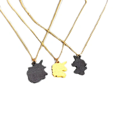 Lovely Colorful Enameled Animal Series Lucky Unicorn Charm Pendant