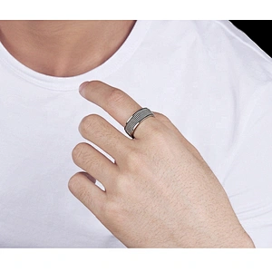 Nifty style male popular tat stainless steel rings