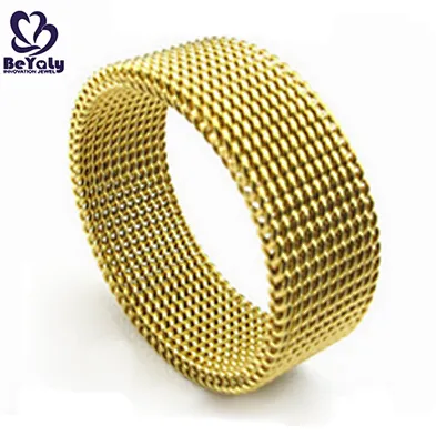 Fashion popular tat braided 316l surgical stainless steel ring